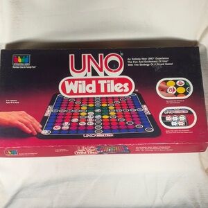 UNO Wild Tiles Board Game Vintage 1983- Complete Game